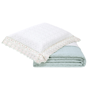 Cobreleito queen Charlote dupla face 200 fios