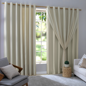 Cortina 3,00 L x 2,60 alt Bruna