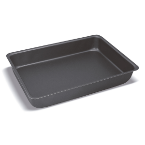 Assadeira Retangular Rasa Teflon 24X35 Aço Yang