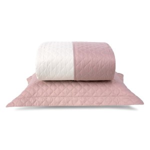 Cobreleito casal mosaico dupla face