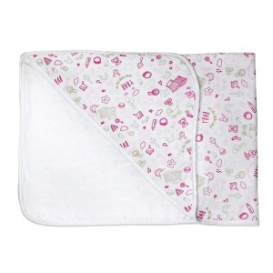 Toalha com capuz baby em malha com forro