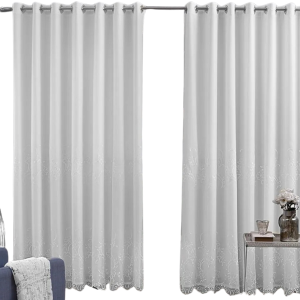 Cortina 2,00 x 1,80 Ana Claudia Branca Bordada