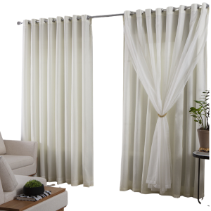 Cortina 3,00 L x 2,60 alt Bruna