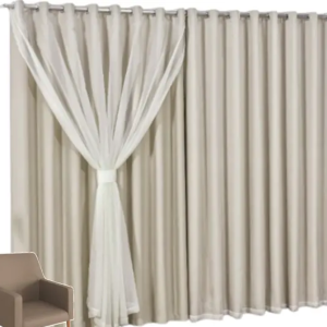 Cortina 4,00 x 2,602 Elegance Linho 8 Metros de Tecido
