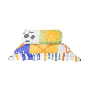 Colcha Patchwork solteiro happy day