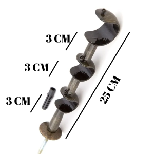 Suporte para Varão Metal Triplo 28/19/19mm