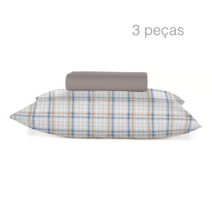 Jogo de lençol casal 3 pçs Teka Diamante