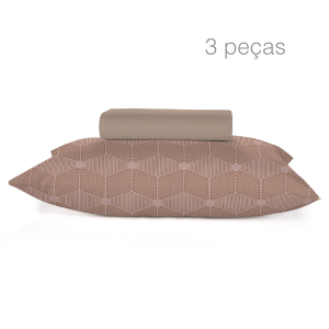 Jogo de lençol  King 3 pçs Teka Diamante