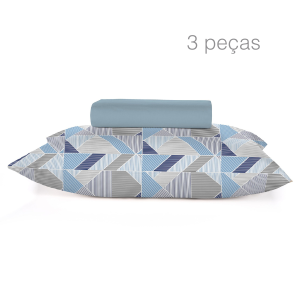 Jogo de lençol casal 3 peças teka Crystal
