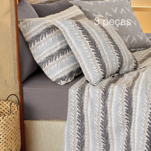 Jogo de lençol queen 3 peças Teka Crystal