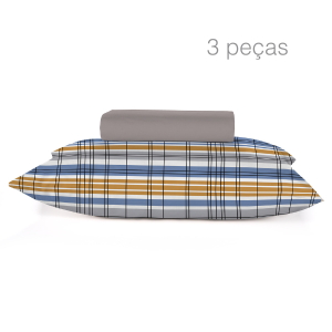 Jogo de lençol king 3 peças Teka Crystal