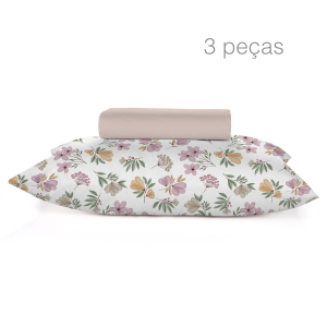 Jogo de lençol king 3 peças Teka Crystal