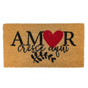 Tapete Capacho fibra de coco 33 cm x 60 cm