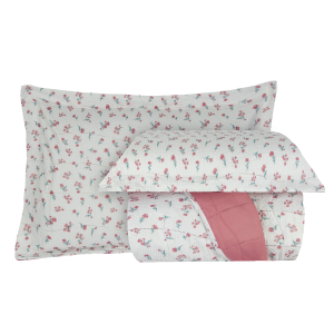 Cobreleito queen Anarruga estampada