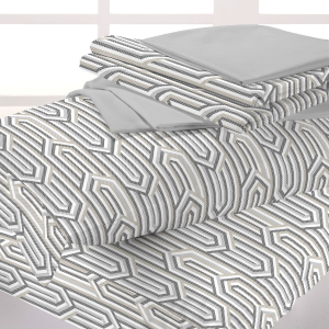 Jogo de lençol queen 4 pçs Microcotton