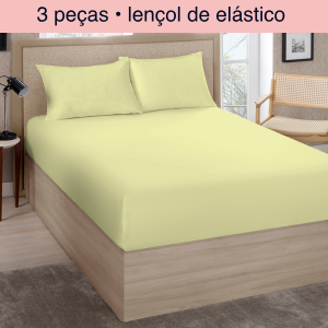 Jogo lençol casal 3 pçs Premium Línea