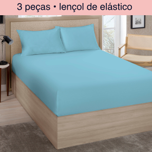 Jogo lençol casal 3 pçs Premium Línea